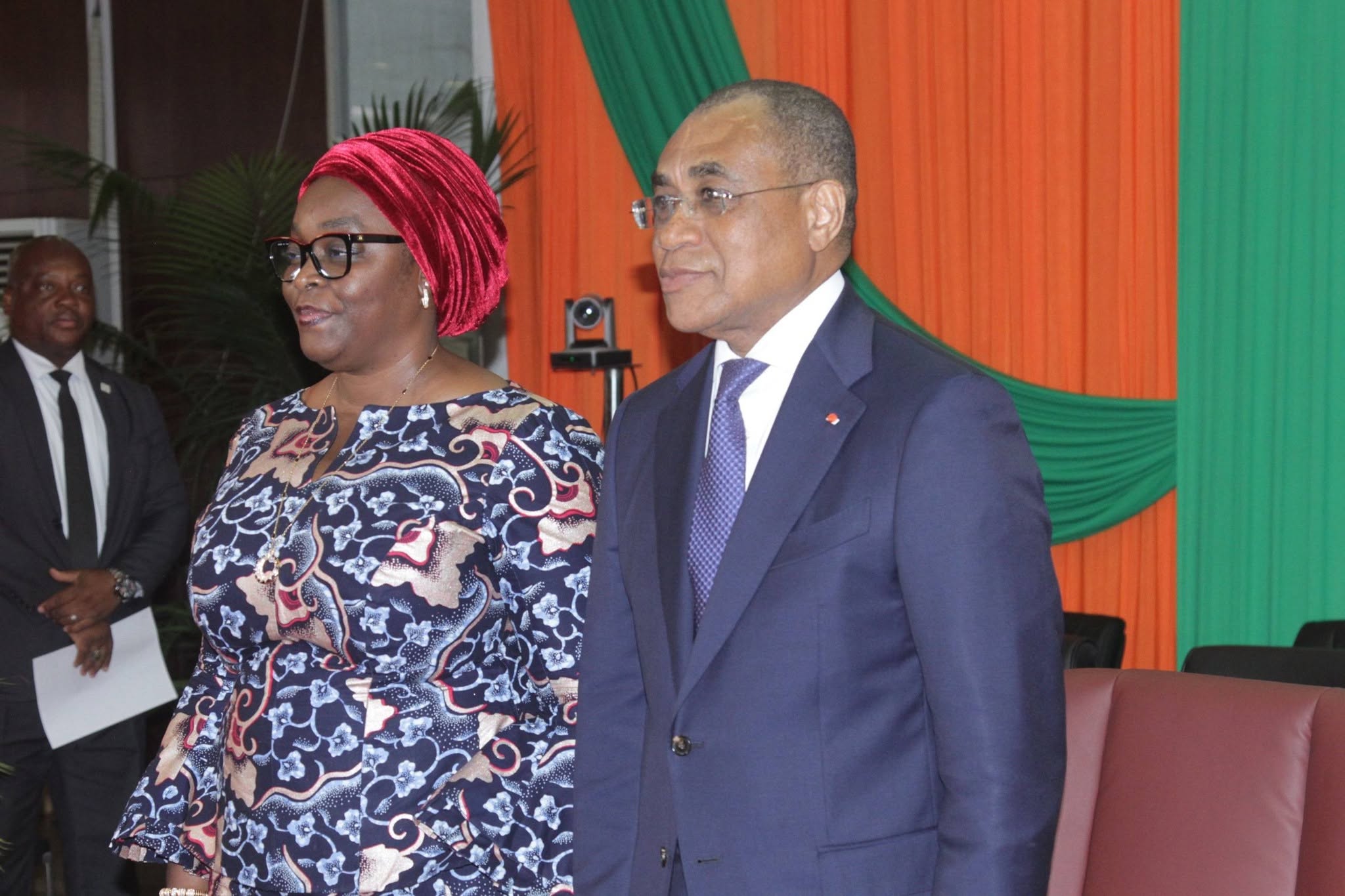 CEREMONIE OFFICIELLE DE PRESENTATION DE VOEUX AU MINISTRE ADAMA COULIBALY LA DAF PRESENTE