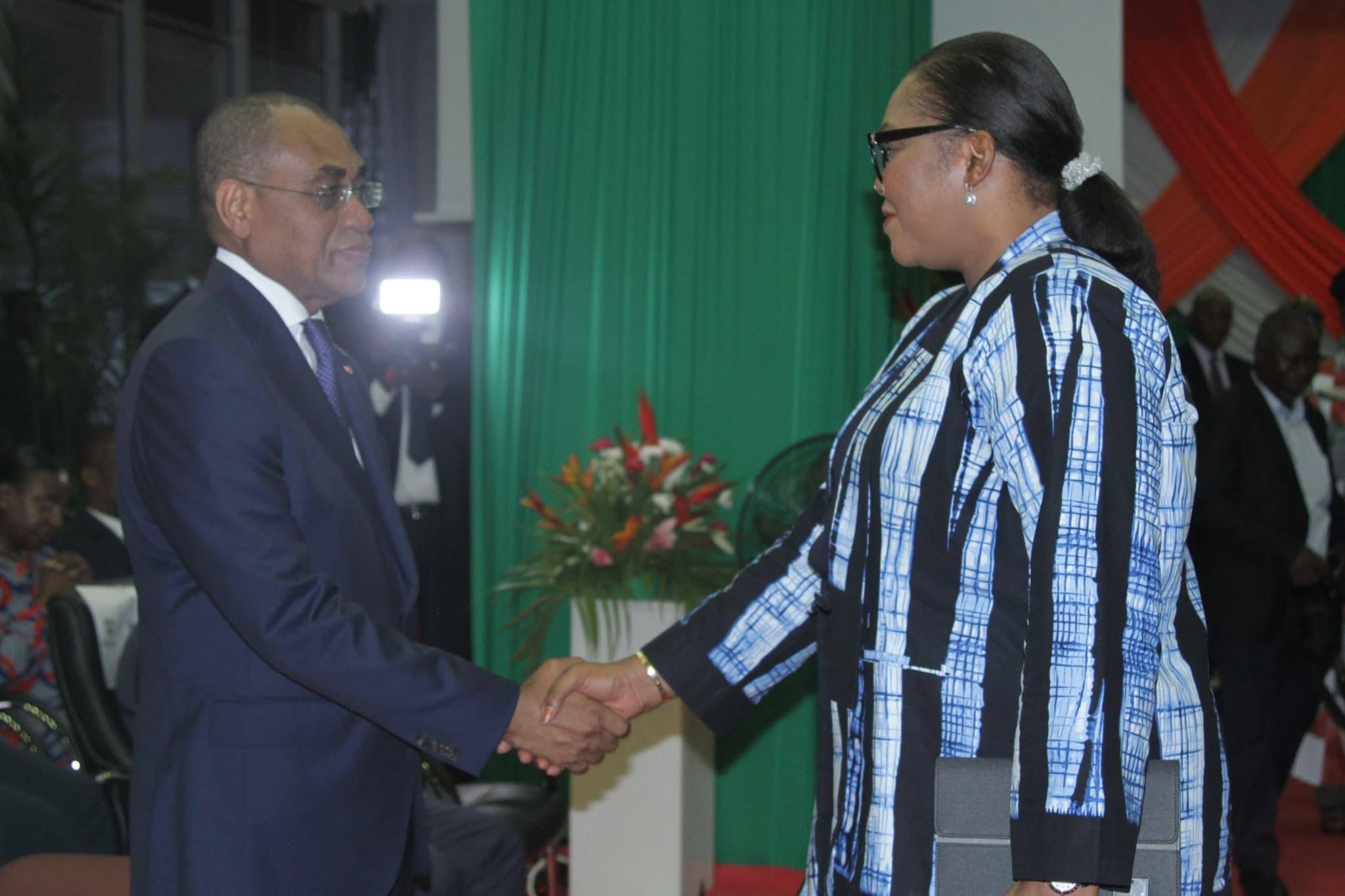CEREMONIE OFFICIELLE DE PRESENTATION DE VOEUX AU MINISTRE ADAMA COULIBALY LA DAF PRESENTE