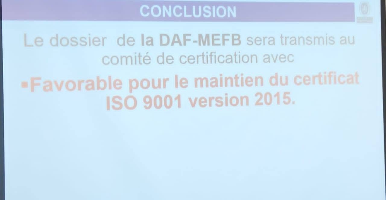 AUDIT DE SUIVI 1