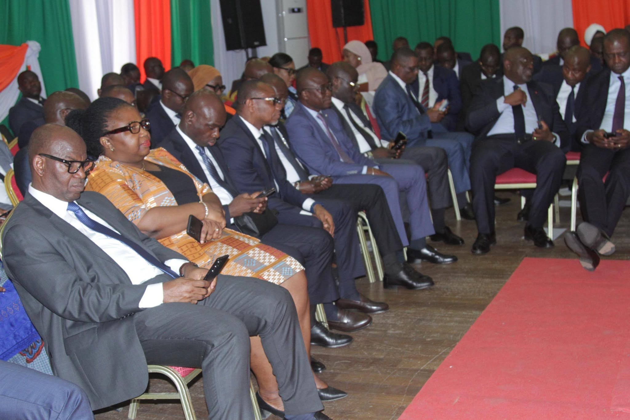 CEREMONIE OFFICIELLE DE PRESENTATION DE VOEUX AU MINISTRE ADAMA COULIBALY LA DAF PRESENTE