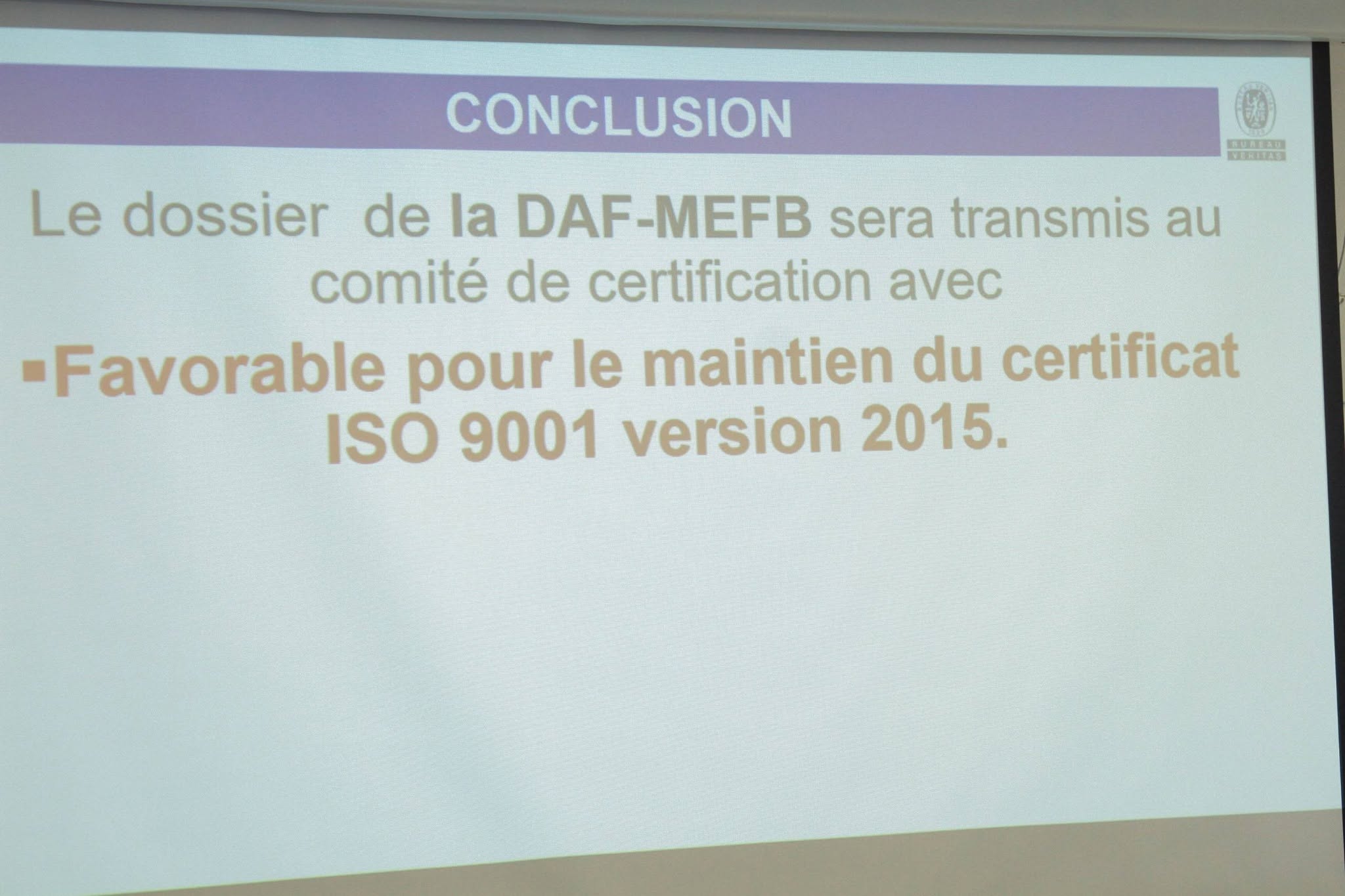 AUDIT DE SUIVI 1