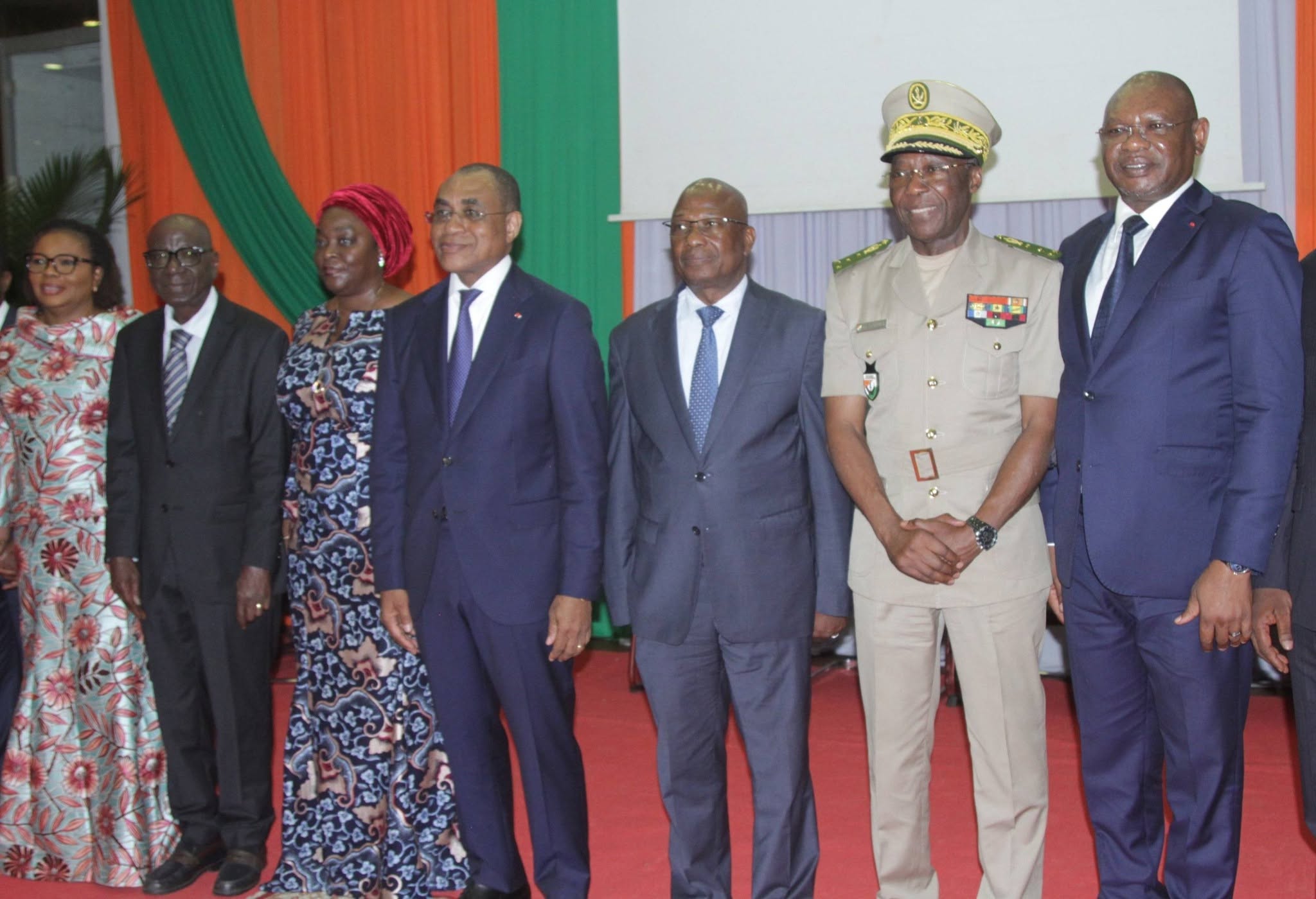 CEREMONIE OFFICIELLE DE PRESENTATION DE VOEUX AU MINISTRE ADAMA COULIBALY LA DAF PRESENTE