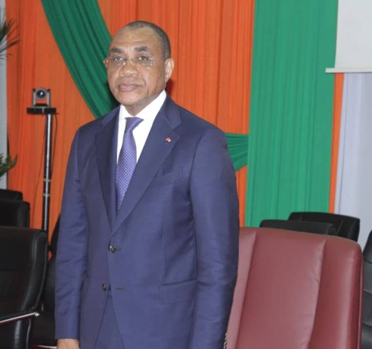 CEREMONIE OFFICIELLE DE PRESENTATION DE VOEUX AU MINISTRE ADAMA COULIBALY LA DAF PRESENTE