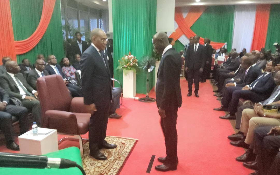 CEREMONIE OFFICIELLE DE PRESENTATION DE VOEUX AU MINISTRE ADAMA COULIBALY LA DAF PRESENTE